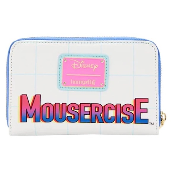 Loungefly Disney Mousercize Wallet Mickey Minnie Donald New - Picture 2 of 5